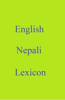 English Nepali Lexicon