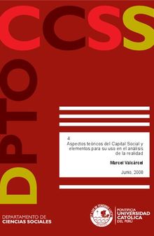 Aspectos teóricos del Capital Social y elementos para su uso en el análisis de la realidad