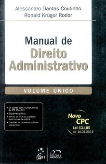 Manual de Direito Administrativo: Volume Único
