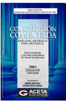 LA CONSTITUCIÓN COMENTADA TOMO II