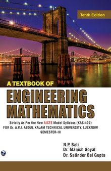 A Textbook of Engineering Mathematics For B.TECH. 2nd YEAR, SEMESTER III