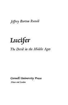 Lucifer - the Devil in the Middle Ages