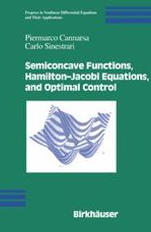 Semiconcave Functions, Hamilton—Jacobi Equations, and Optimal Control