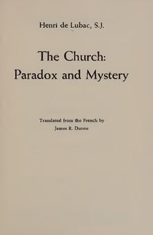 Church - Paradox and Mystery