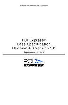 PCI Express Base Specification, Revision 4.0, Version 1.0