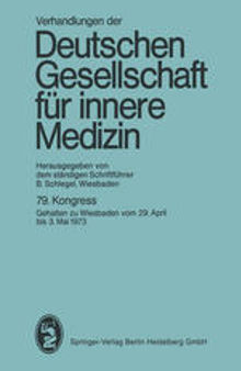 Neunundsiebzigster Kongress: Gehalten zu Wiesbaden vom 29. April – 3. Mai 1973