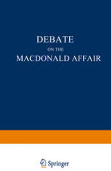 Debate on the Macdonald Affair: In the Prussian House of Deputies on Monday the 6th May 1861