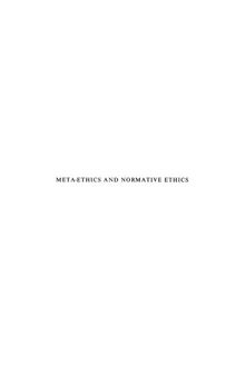 Meta-ethics and normative ethics