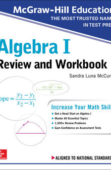 McGraw-Hill Education Algebra I Review and Workbook