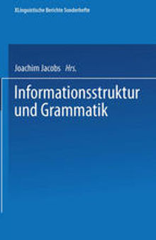 Informationsstruktur und Grammatik