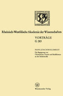 Rheinisch-Westfälische Akademie der Wissenschaften: Geisteswissenschaften Vorträge · G 283