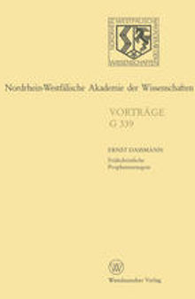 Nordrhein-Westfälische Akademie der Wissenschaften: Geisteswissenschaften Vorträge - G 339