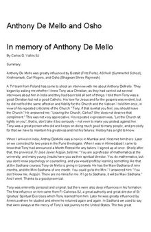 Osho and Anthony De Mello  ( In memory of Anthony De Mello)