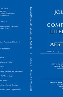 Journal of Comparative Literature and Aesthetics