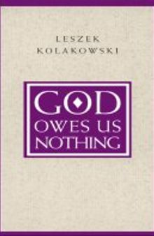 God Owes Us Nothing: A Brief Remark on Pascal's Religion and on the Spirit of Jansenism
