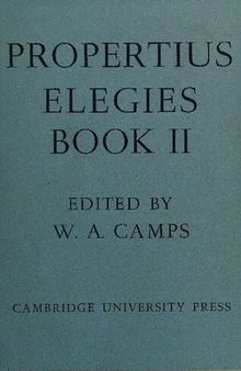 Propertius: Elegies: Book II