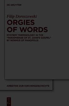 Orgies of Words: Mystery Terminology in the 