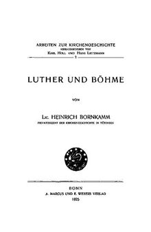 Luther und Böhme