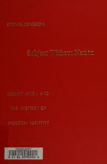 Subject without nation : Robert Musil and the history of modern identity