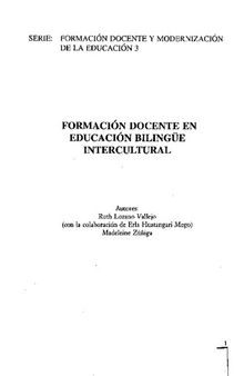 Formación docente en Educación Bilingüe Intercultural (EBI)