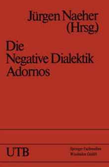 Die Negative Dialektik Adornos: Einführung — Dialog