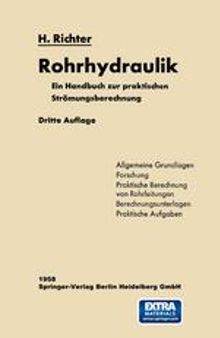 Rohrhydraulik: Ein Handbuch zur praktischen Strömungsberechnung