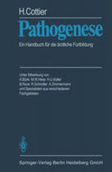 Pathogenese: Ein Handbuch für die ärztliche Fortbildung Band 1/2