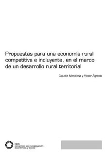 Propuestas para una economía rural competitiva e incluyente, en el marco de un desarrollo rural territorial (Perú)