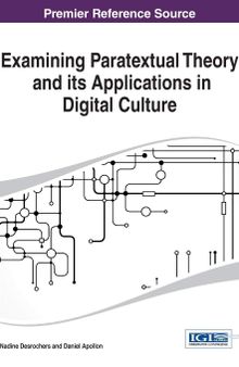 Examining Paratextual Theory and its Applications in Digital Culture