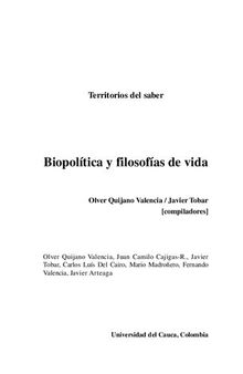 Biopolítica y filosofías de vida