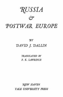 Russia and Postwar Europe