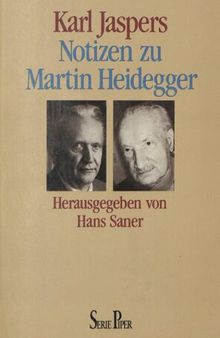 Notizen zu Martin Heidegger (Herausgegeben von Hans Saner)
