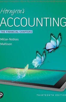 Horngren's Accounting  The Financial Chapters
