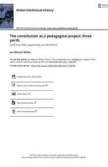 The constitution as a pedagogical project