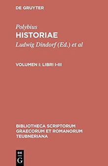 Polybii historiae: vol. I: Libri I-III