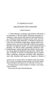 Taciti, P. Corneli, libri qui supersunt: Pars 1+2 Ab excessu divi Augusti (Annales)