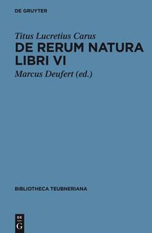 Titus Lucretius Carus De rerum natura