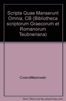 Ciceronis, M. Tulli, scripta quae manserunt omnia: Fasc. 23 Orationes in P. Vatinium Testem pro M. Caelio