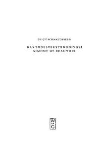 Das Todesverständnis bei Simone de Beauvoir: Eine theologische Untersuchung