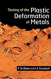Testing of the Plastic Deformation of Metals