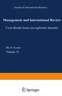 Euro-Asian Management and Business I: Cross-border Issues