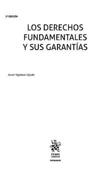 Los Derechos fundamentales y sus garantías