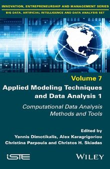 Applied Modeling Techniques and Data Analysis 1: Computational Data Analysis Methods and Tools