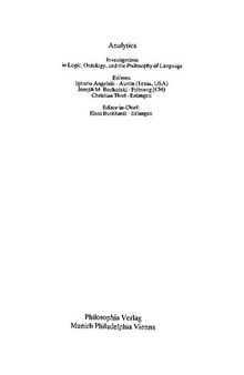 Handbook of Metaphysics and Ontology (2 Vols)