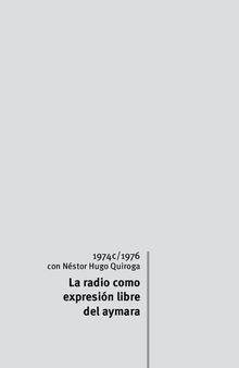 La radio como expresión libre del aymara
