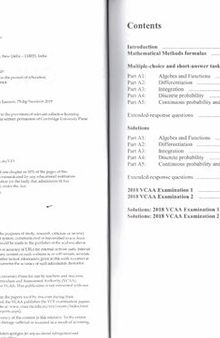 Cambridge Checkpoints VCE Mathematical Methods Units 3 & 4