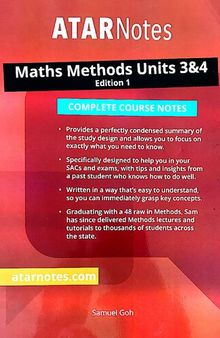 ATAR Notes. Mathematical Methods Units 3 & 4 - Complete Course Notes