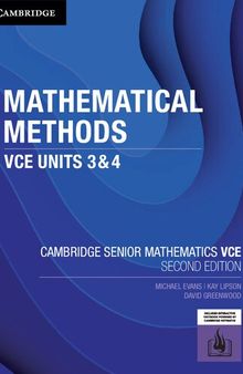 Cambridge Senior Mathematics VCE: Mathematical Methods VCE Units 3 & 4