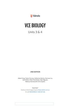 Edrolo VCE Biology Units 3 & 4