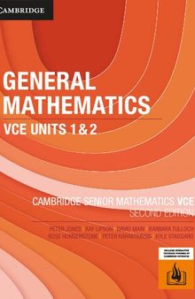 Cambridge Senior Mathematics VCE: General Mathematics VCE Units 1 & 2